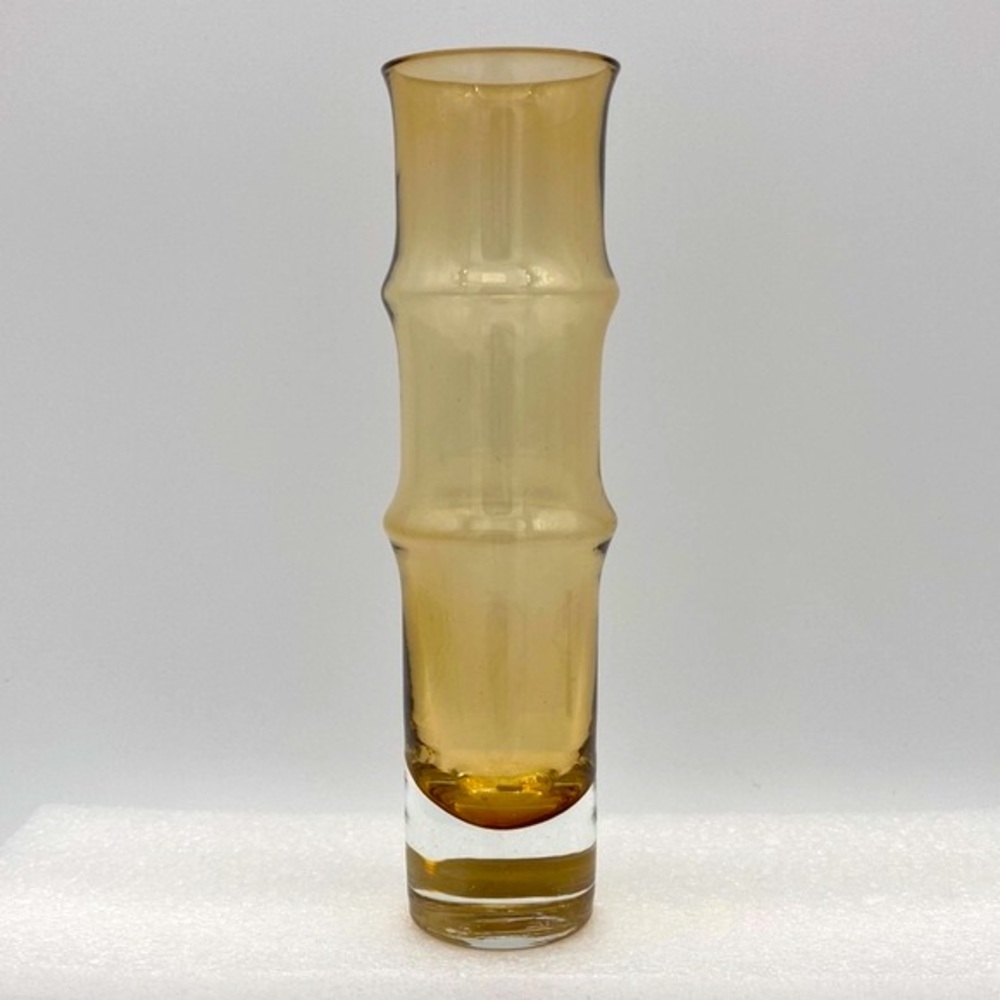 Elegant Amber Glass Vase